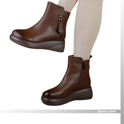 ❄️50 % de réduction👢Bottes d'hiver élégantes pour femmes, couleur unie