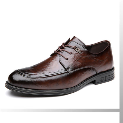 Chaussures En Cuir De Première Qualité Pour Hommes/Chaussures En Cuir De Vachette【Livraison Gratuite】