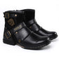 MEILLEUR CADEAU - Bottes En Cuir De Style Cowboy Occidental Pour Hommes