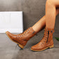 👢Soldes 49 % de réduction – Bottes orthopédiques à bout rond et fermeture éclair latérale pour femmes