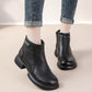 💞Livraison gratuite💞Bottines mi-montantes pour femme en cuir véritable avec fermeture éclair