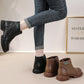 💞Livraison gratuite💞Bottines mi-montantes pour femme en cuir véritable avec fermeture éclair