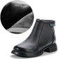 💞Livraison gratuite💞Bottines mi-montantes pour femme en cuir véritable avec fermeture éclair