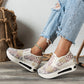 🔥2025 BEST SALE 🔥Chaussures de sport orthopédiques en maille respirante translucide imprimée à hauteur intérieure pour femmes, nouveau style