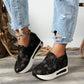 🔥2025 BEST SALE 🔥Chaussures de sport orthopédiques en maille respirante translucide imprimée à hauteur intérieure pour femmes, nouveau style