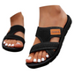 💕Profitez du confort💕Sandales plates confortables à bout ouvert pour pieds larges