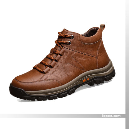 [52 % de réduction] Chaussures de sport mi-hautes en cuir pour hommes, toutes saisons