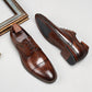 Chaussures En Cuir Véritable Haut De Gamme Pour Hommes Paul™, Superbement Sculptées