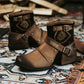 MEILLEUR CADEAU - Bottes En Cuir De Style Cowboy Occidental Pour Hommes